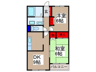 ｱﾑｰﾙ武蔵浦和の物件間取画像